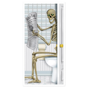 Halloween Skeleton Restroom Door Cover - Bulk 12 Pack