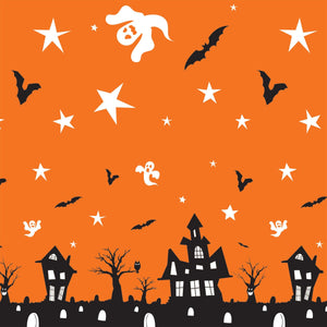 Bulk Halloween Party Haunted House Tablecover (Case of 12) by Beistle