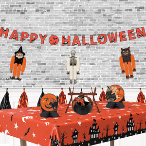 Bulk Halloween Party Haunted House Tablecover (Case of 12) by Beistle