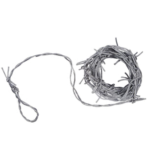 Halloween Silver Barbed Wire Garland - Bulk 12 Pack