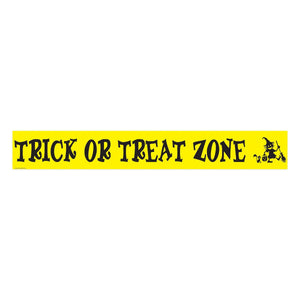 Halloween Trick Or Treat Zone Party Tape 20 ft Roll - Bulk 12 Pack