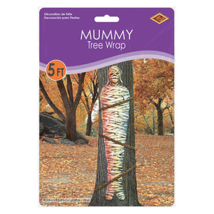 Mummy Tree Wrap Decoration, party supplies, decorations, The Beistle Company, Halloween, Bulk, Holiday Party Supplies, Halloween Party Supplies, Halloween Party Decorations, Halloween Props