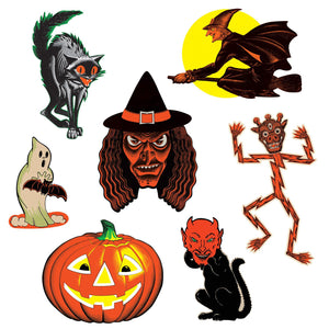 Vintage Halloween Classic Cutouts - Bulk/84 Cutouts