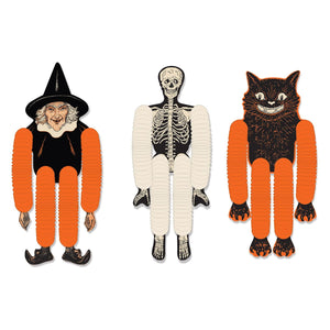 Vintage Halloween Tissue Dancers - Bulk/36 Tissue Dancers