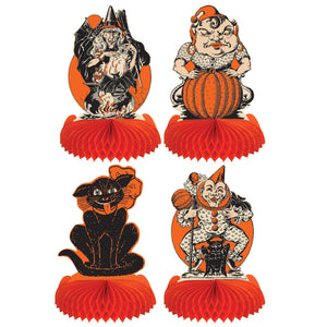 Vintage Halloween Centerpieces - Bulk 48 Pack