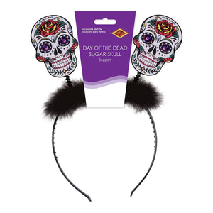 Bulk Day Of The Dead Sugar Skull Boppers (Case of 12) by Beistle