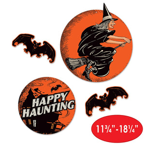 Bulk Vintage Halloween Cutouts (Case of 48) by Beistle