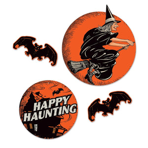 18.25 Inch Vintage Halloween Cutouts - Bulk 48 Pack