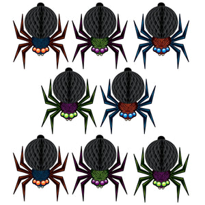 Halloween Mini Tissue Spiders - Bulk/96 Tissue Spiders