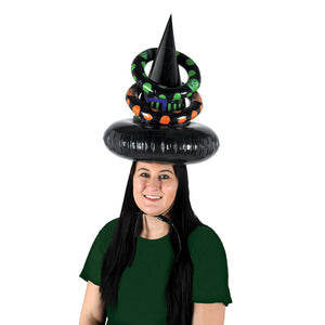 Bulk Inflatable Witch Hat Ring Toss (Case of 12) by Beistle