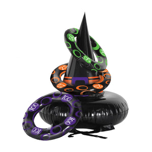 Halloween Inflatable Witch Hat Ring Toss - Bulk/12 Ring Toss Games