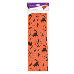 Bulk Halloween Fabric Table Runner (12 Pkgs Per Case) by Beistle