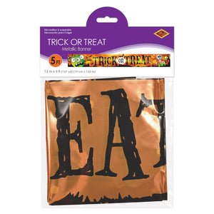 Beistle Metallic Trick Or Treat Banner