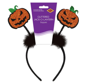 Bulk Glittered Jack-O-Lantern Boppers (Case of 12) by Beistle