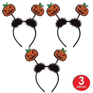 Bulk Glittered Jack-O-Lantern Boppers (Case of 12) by Beistle