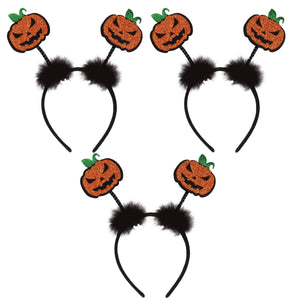 Bulk Glittered Jack-O-Lantern Boppers (Case of 12) by Beistle