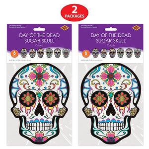 Beistle Day of the Dead Sugar Skull Cutouts