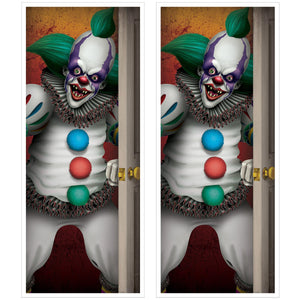 Beistle Creepy Clown Door Cover