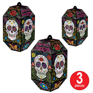 Bulk Foil Day Of The Dead Paper Lanterns (Case of 36) by Beistle