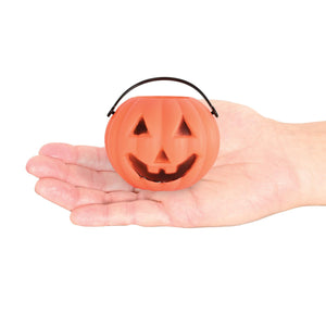 Beistle Plastic Miniature Pumpkin Buckets