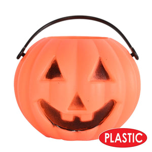 Beistle Plastic Miniature Pumpkin Buckets