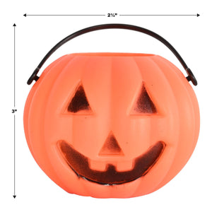 Beistle Plastic Miniature Pumpkin Buckets