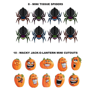 Beistle Trunk Or Treat Party Box - 21 Pieces - Halloween Decorating Kit