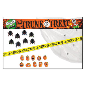 Beistle Trunk Or Treat Party Box - 21 Pieces - Halloween Decorating Kit