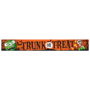 Metallic Trunk Or Treat Banner - Bulk 12 Pack