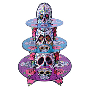 Day Of The Dead Cupcake Stand - Bulk/12 Stand-Ups