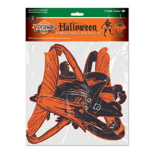 Bulk Vintage Halloween Jtd Tango Witch & Cat (Case of 24) by Beistle