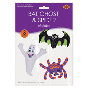 Beistle Inflatable Bat, Ghost & Spider