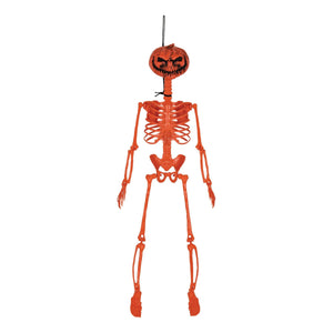 Halloween Plastic Pumpkin Skeleton - Bulk/6 Skeletons