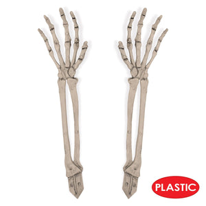 Beistle Plastic Skeleton Hand Yard Stakes