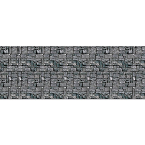 Halloween Stone Wall Backdrop - Bulk 6 Pack