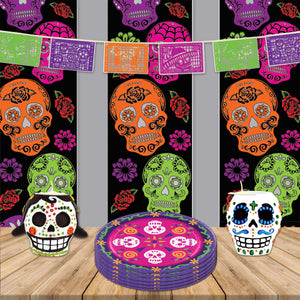 Day Of The Dead Picado Banner