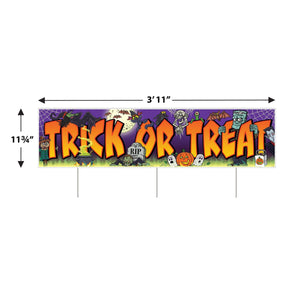 Beistle Plastic Jumbo Trick Or Treat Yard Sign