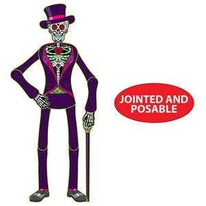 Beistle Jointed Day Of The Dead Male Skeleton