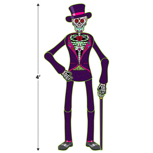 Beistle Jointed Day Of The Dead Male Skeleton