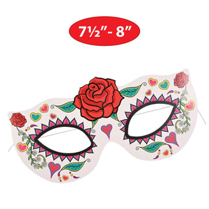 Beistle Day Of The Dead Half Masks