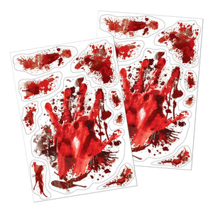 Halloween Blood Splatter Clings - Bulk/12 Cling Sheets