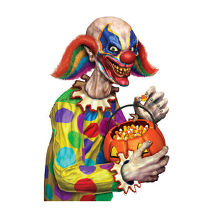 Halloween Creepy Clown Car Cling - Bulk/12 Clings