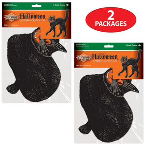 Bulk Vintage Halloween Jointed Scratch Cat (Case of 12) by Beistle