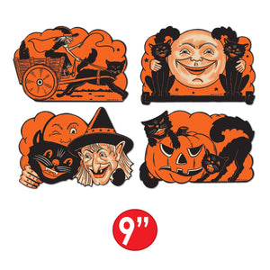 Bulk Vintage Halloween Cutouts (Case of 48) by Beistle