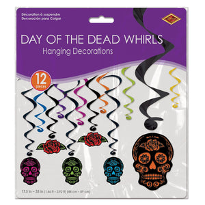 Bulk Day Of The Dead Whirls (Case of 72) by Beistle