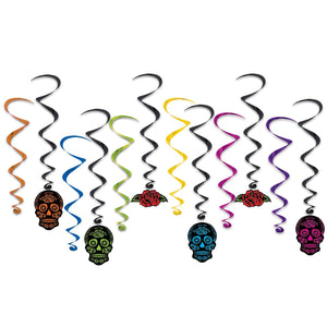 Day Of The Dead Whirls - Bulk 72 Pack