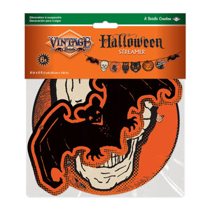 Bulk Vintage Halloween Streamer (Case of 12) by Beistle