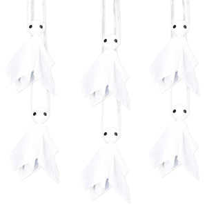 Halloween Fabric Hanging Ghosts - Bulk 12 Pack