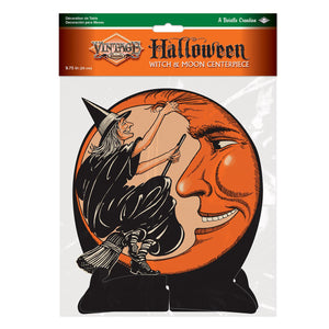 Bulk Vintage Halloween Witch & Moon Centerpiece (Case of 12) by Beistle