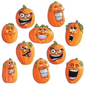 Mini Wacky Jack-O-Lantern Cutouts - Bulk 240 Pack